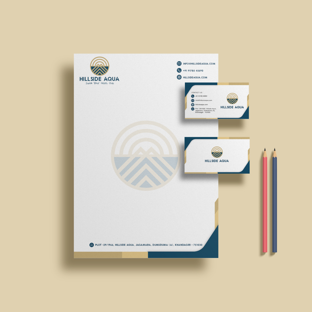 Hotel Hillside Aqua Stationeries